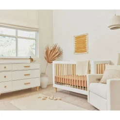 Discount Lolly 6-Drawer Double Dresser - White / Natural Storage Furniture