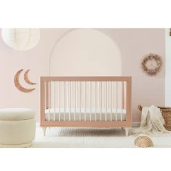 Hot Lolly 3-in-1 Convertible Crib with Toddler Bed Conversion - Canyon / Washed Natural Cribs & Mattresses|Cribs & Mattresses