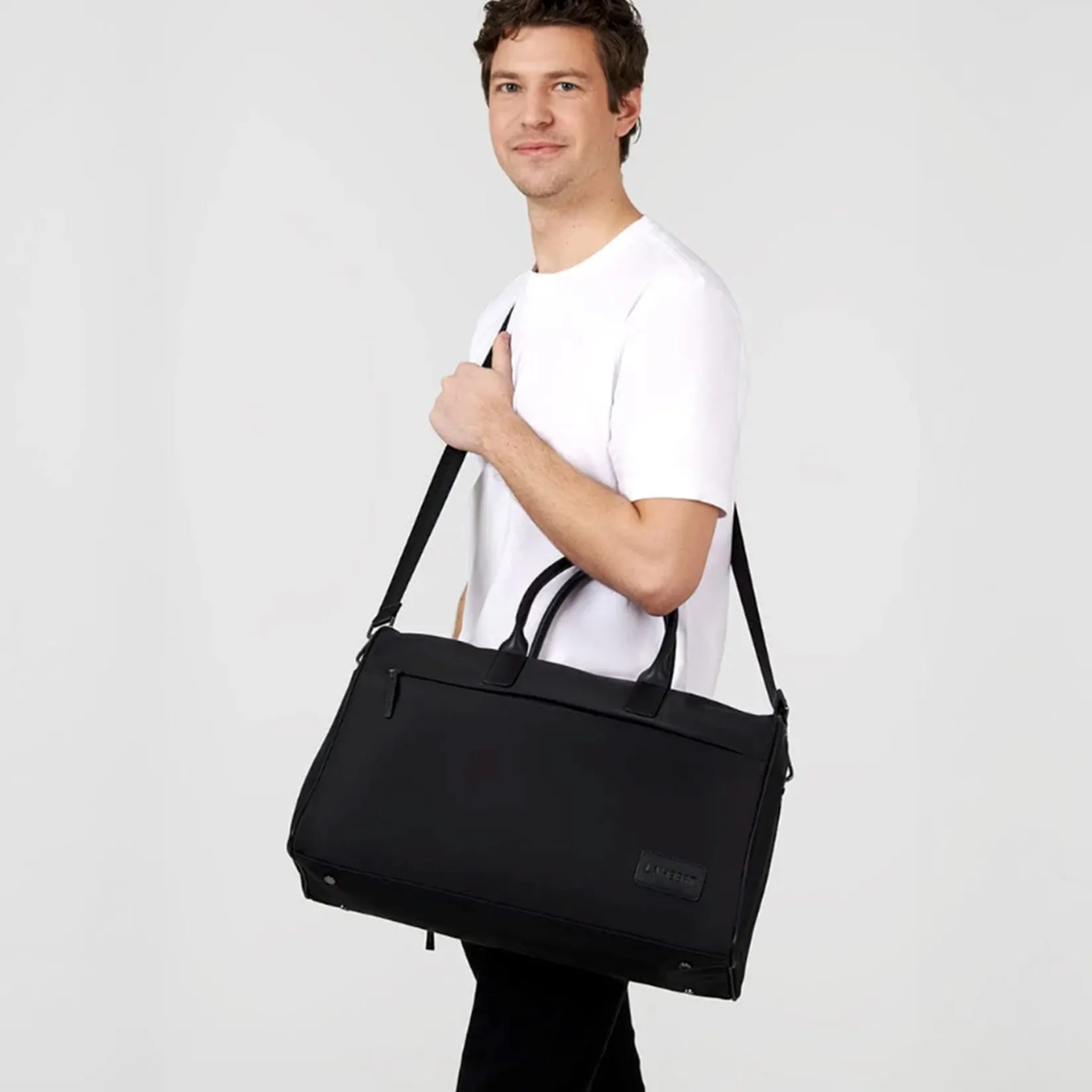 Handbags & Purses|Diaper Bags>Lambert London- Recycled Nylon Black Bag