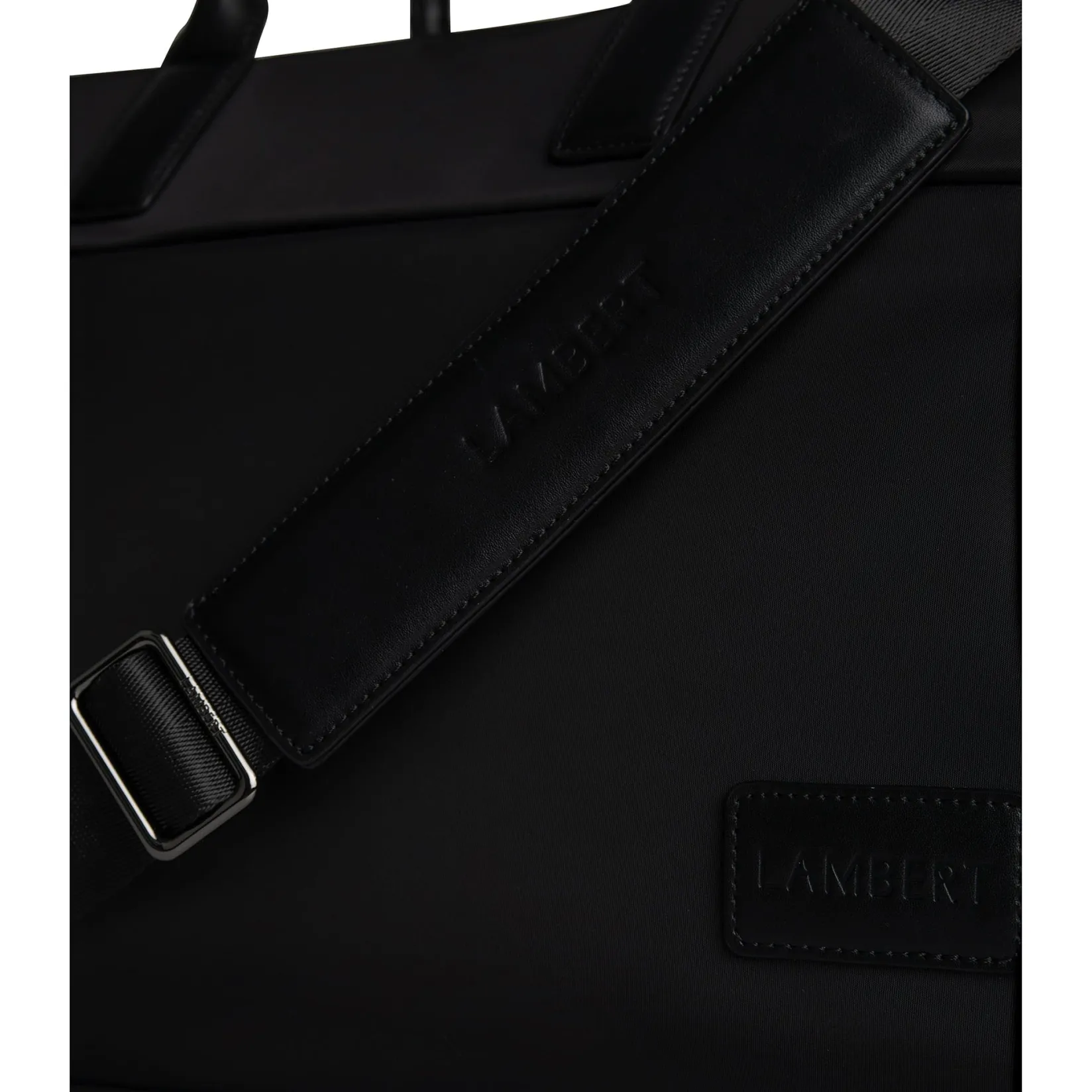 Handbags & Purses|Diaper Bags>Lambert London- Recycled Nylon Black Bag
