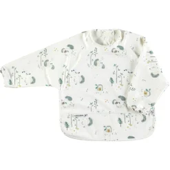 Breastfeeding|Bibs>Loulou Lollipop Long Sleeves Waterproof Bib - Hedgehogs