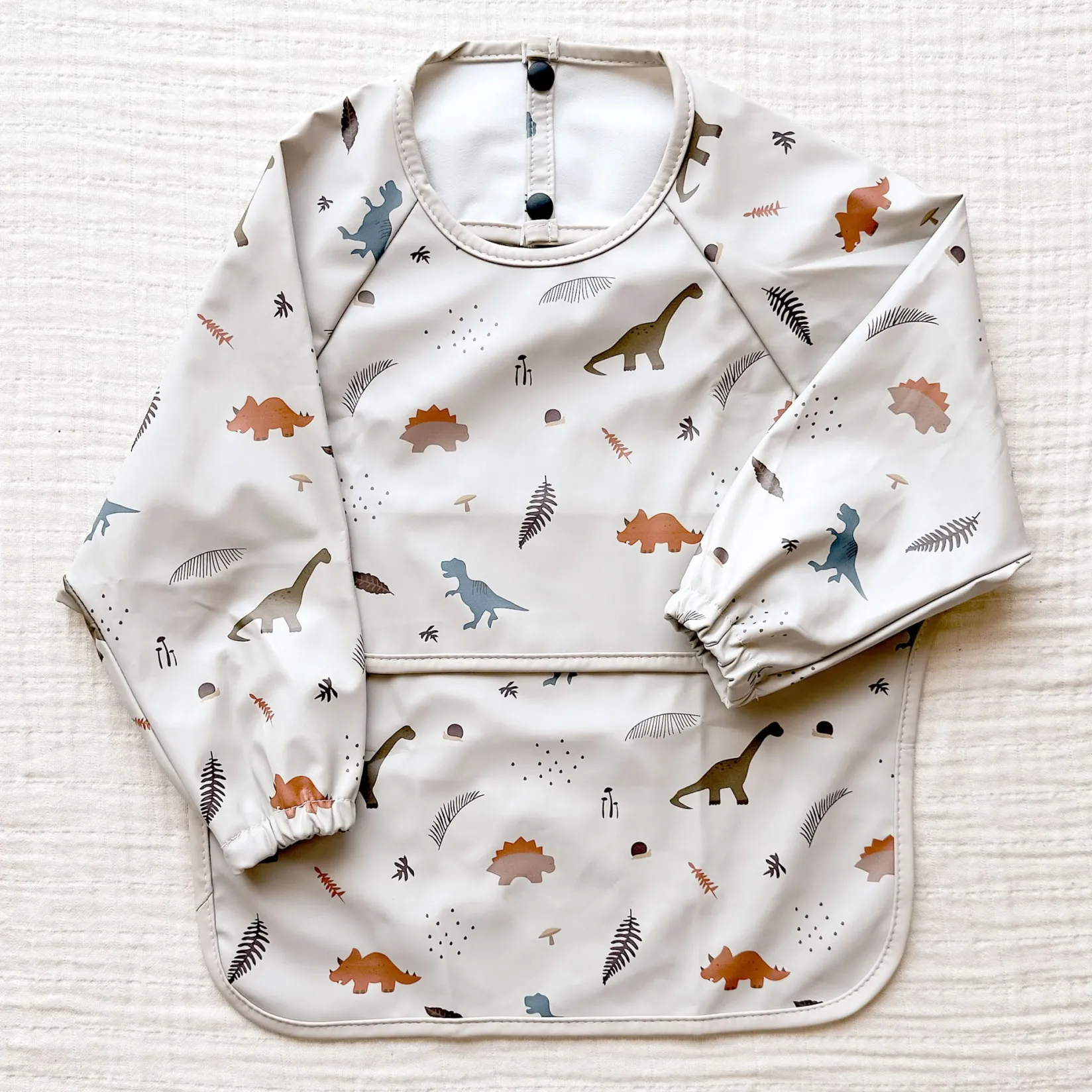 Long-Sleeved Bib - Dinosaur Kids Breastfeeding|Bibs