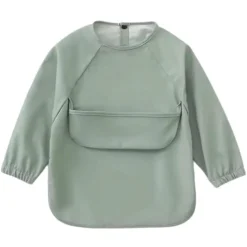 Long-Sleeved Bib - Eucalyptus Kids Breastfeeding|Bibs