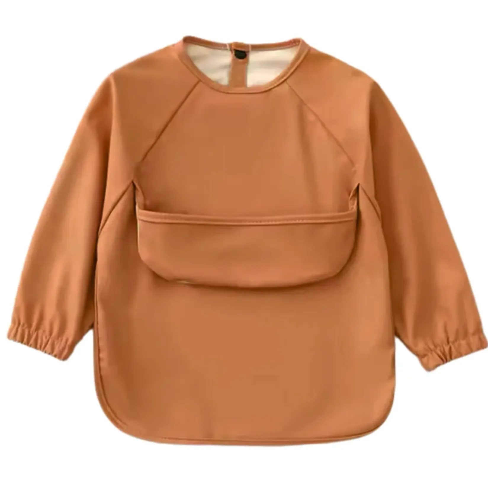 Bibs|Breastfeeding>Bulle Long-Sleeved Bib - Rust