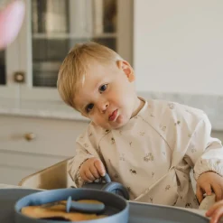 Bibs|Breastfeeding>Micasso Long-sleeved Bib with integrated pocket 6-24m - Farm