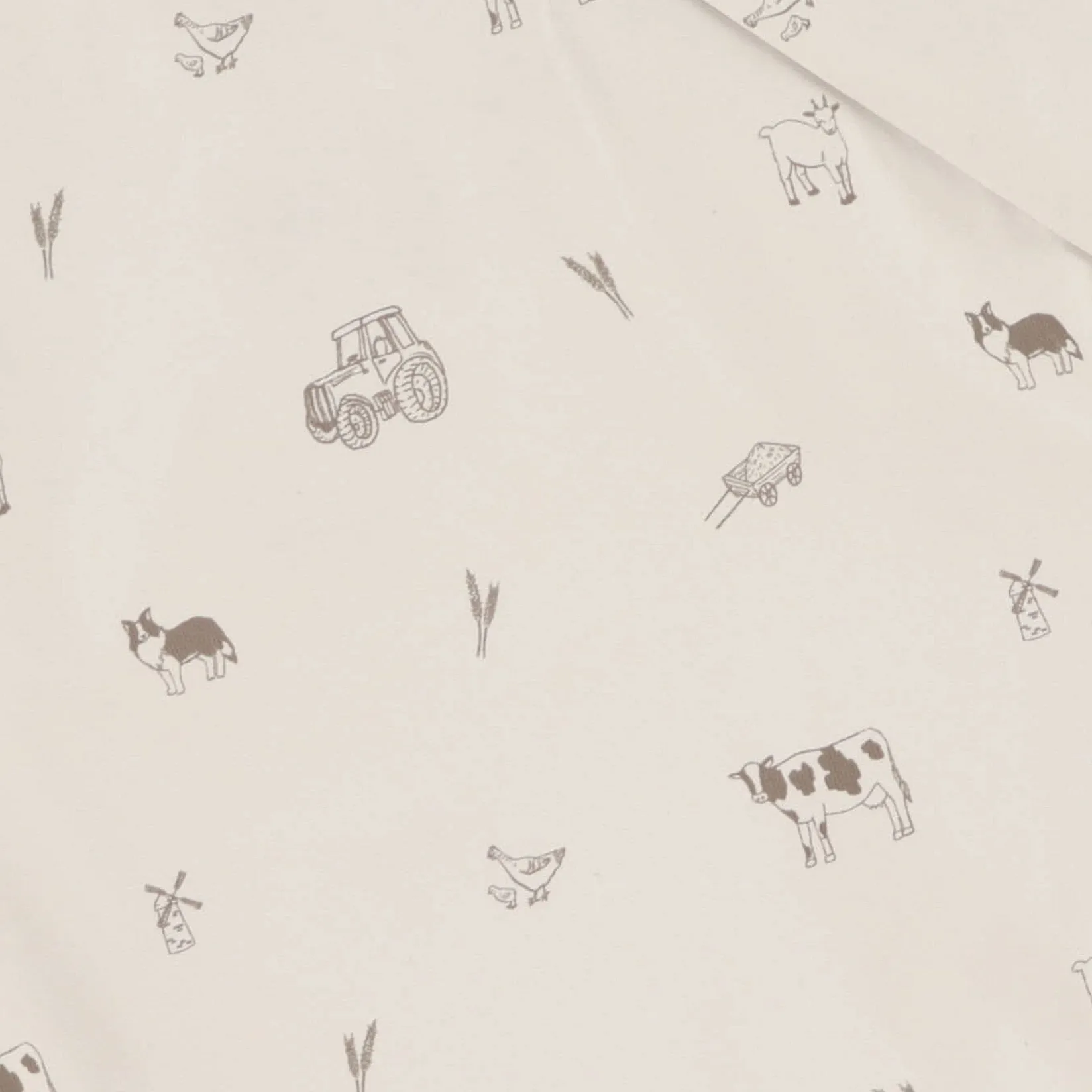 Bibs|Breastfeeding>Micasso Long-sleeved Bib with integrated pocket 6-24m - Farm