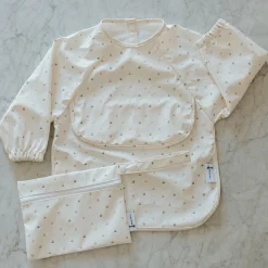 Breastfeeding|Bibs>Micasso Long-sleeved Bib with integrated pocket 6-24m - Boat