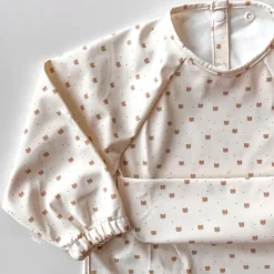 New Long-sleeved Bib with integrated pocket 6-24m - Sage Kids Bibs|Breastfeeding