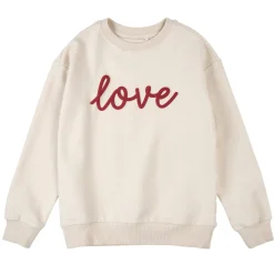 Fleeces And Sweatshirts|Tops>Petit Lem Love Sweatshirt 2-7y Beige
