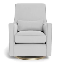 Best Luca Rocking and Swivel Chair - Ash / Gold Gliders & Rocking Chairs|Gliders & Rocking Chairs