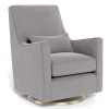 Discount Luca Rocking and Swivel Chair - Pebble Grey / Gold Gliders & Rocking Chairs|Gliders & Rocking Chairs