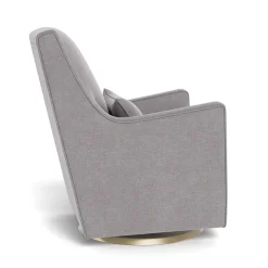 Discount Luca Rocking and Swivel Chair - Pebble Grey / Gold Gliders & Rocking Chairs|Gliders & Rocking Chairs