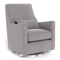 Gliders & Rocking Chairs|Gliders & Rocking Chairs>Monte Luca Rocking and Swivel Chair - Pebble Grey / Steel