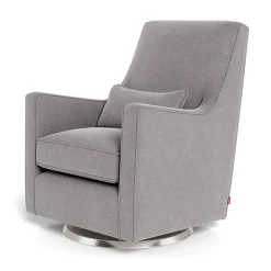 Gliders & Rocking Chairs|Gliders & Rocking Chairs>Monte Luca Rocking and Swivel Chair - Pebble Grey / Steel