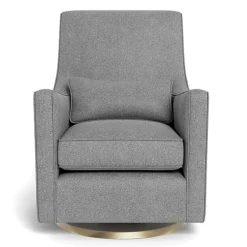 Gliders & Rocking Chairs|Gliders & Rocking Chairs>Monte Luca Rocking and Swivel Chair - Pepper Grey / Gold