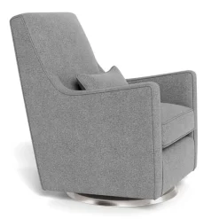 Gliders & Rocking Chairs|Gliders & Rocking Chairs>Monte Luca Rocking and Swivel Chair - Pepper Grey / Steel