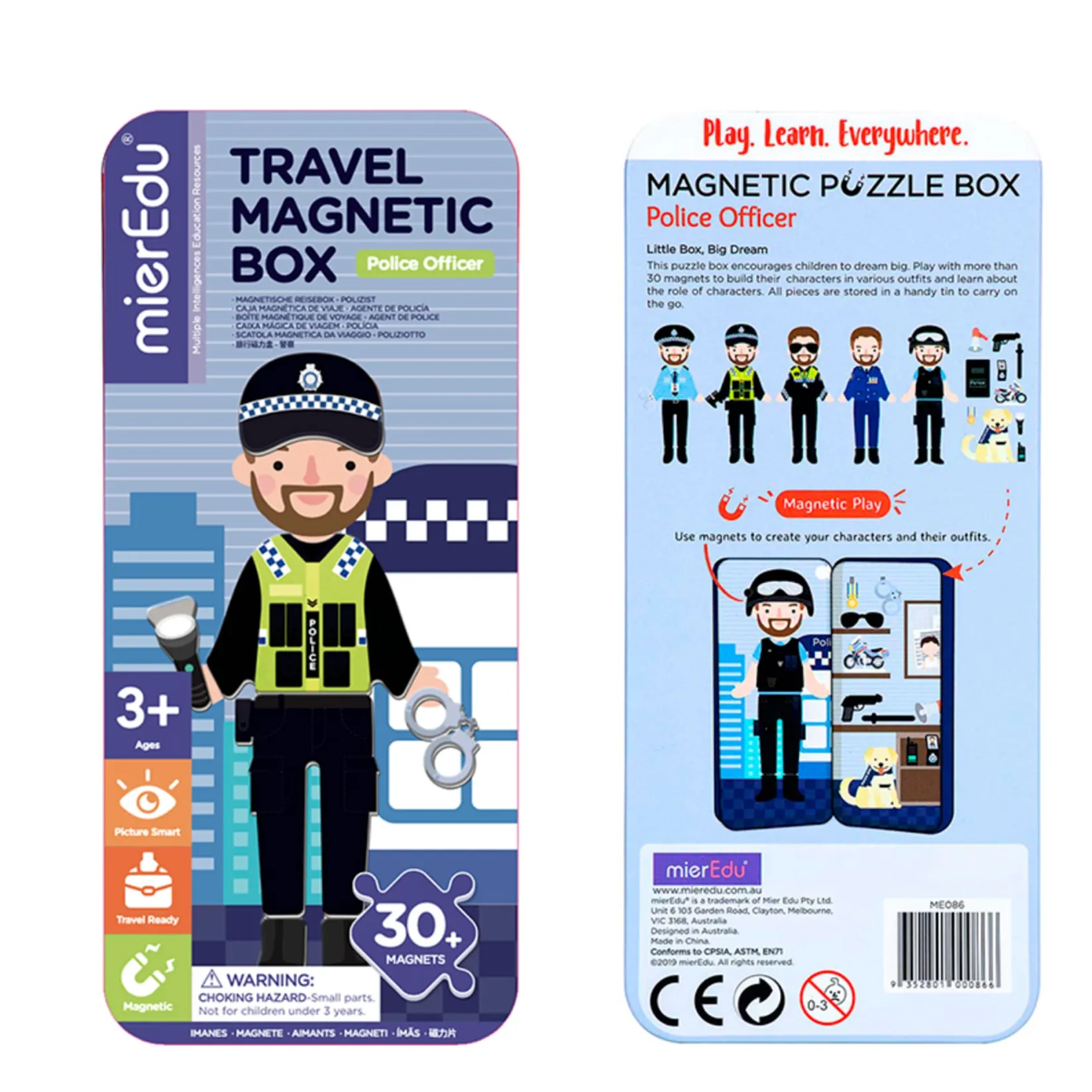 Puzzles>Mieredu Magnet Puzzle Box Police Officer