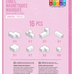 New Magnetic Cube Set - Princess Kids Assembly & Construction
