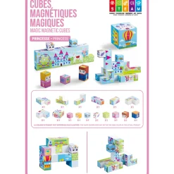 New Magnetic Cube Set - Princess Kids Assembly & Construction