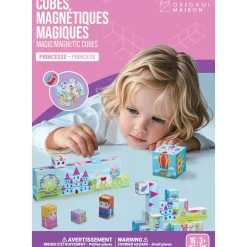 New Magnetic Cube Set - Princess Kids Assembly & Construction