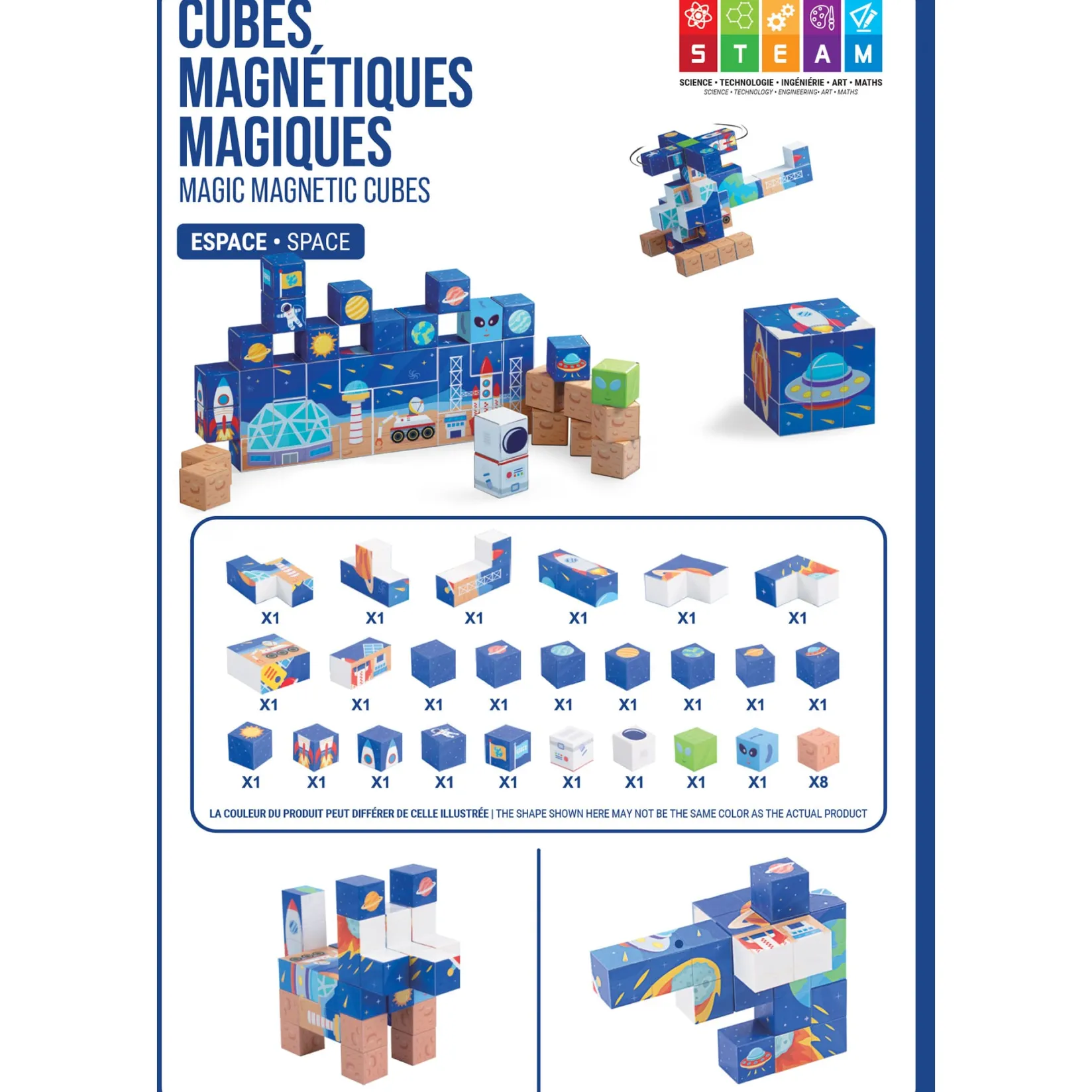 Assembly & Construction>Bebe Confort Magnetic Cube Set - Space