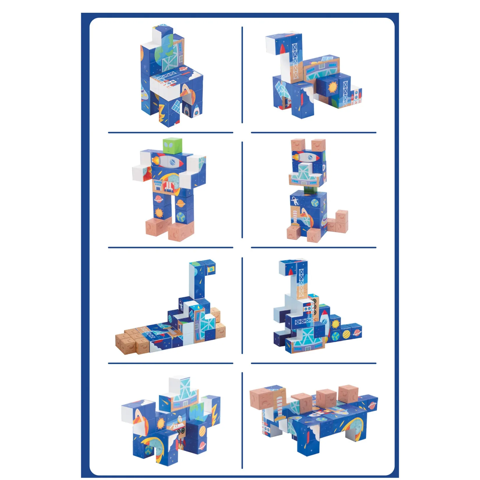 Assembly & Construction>Bebe Confort Magnetic Cube Set - Space