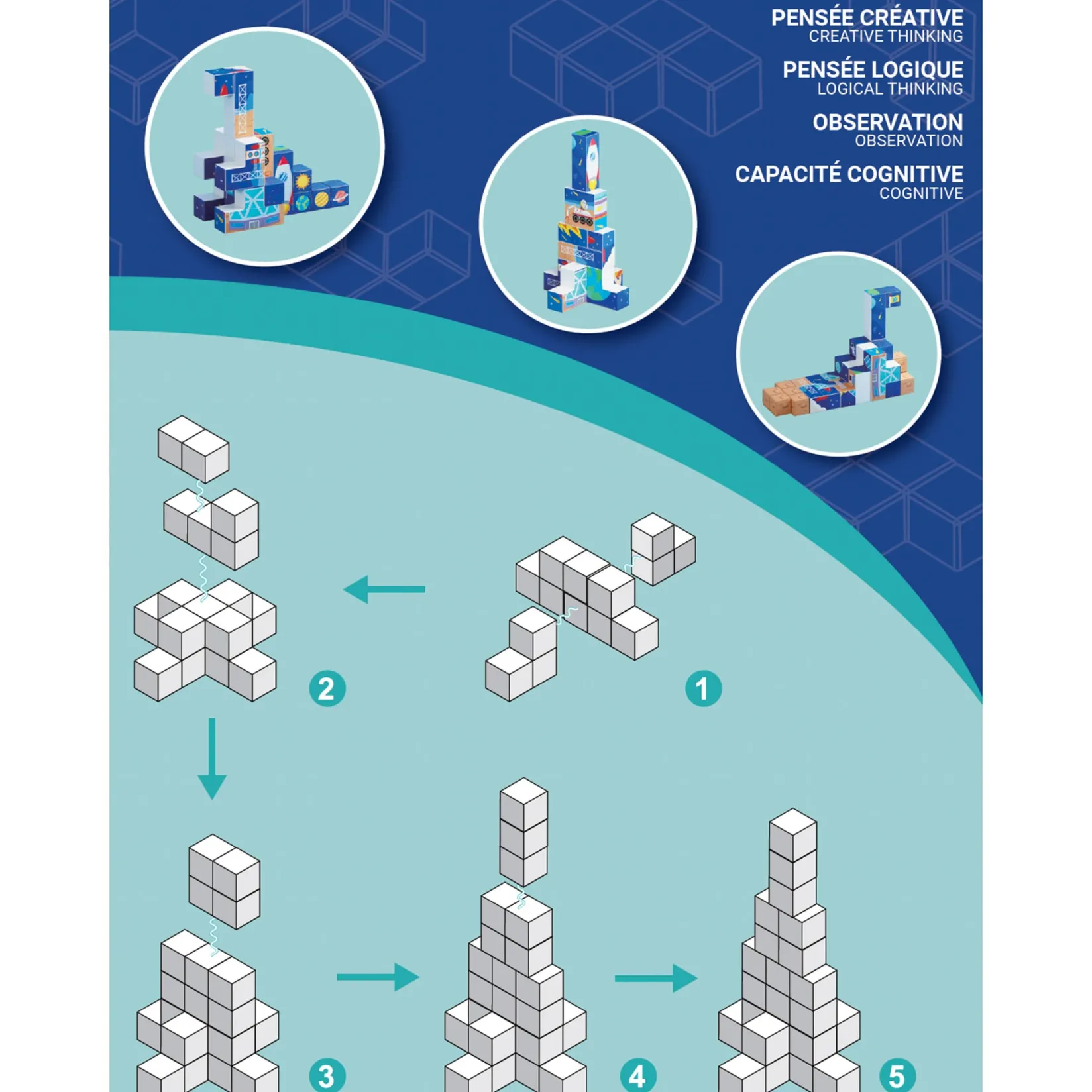 Assembly & Construction>Bebe Confort Magnetic Cube Set - Space