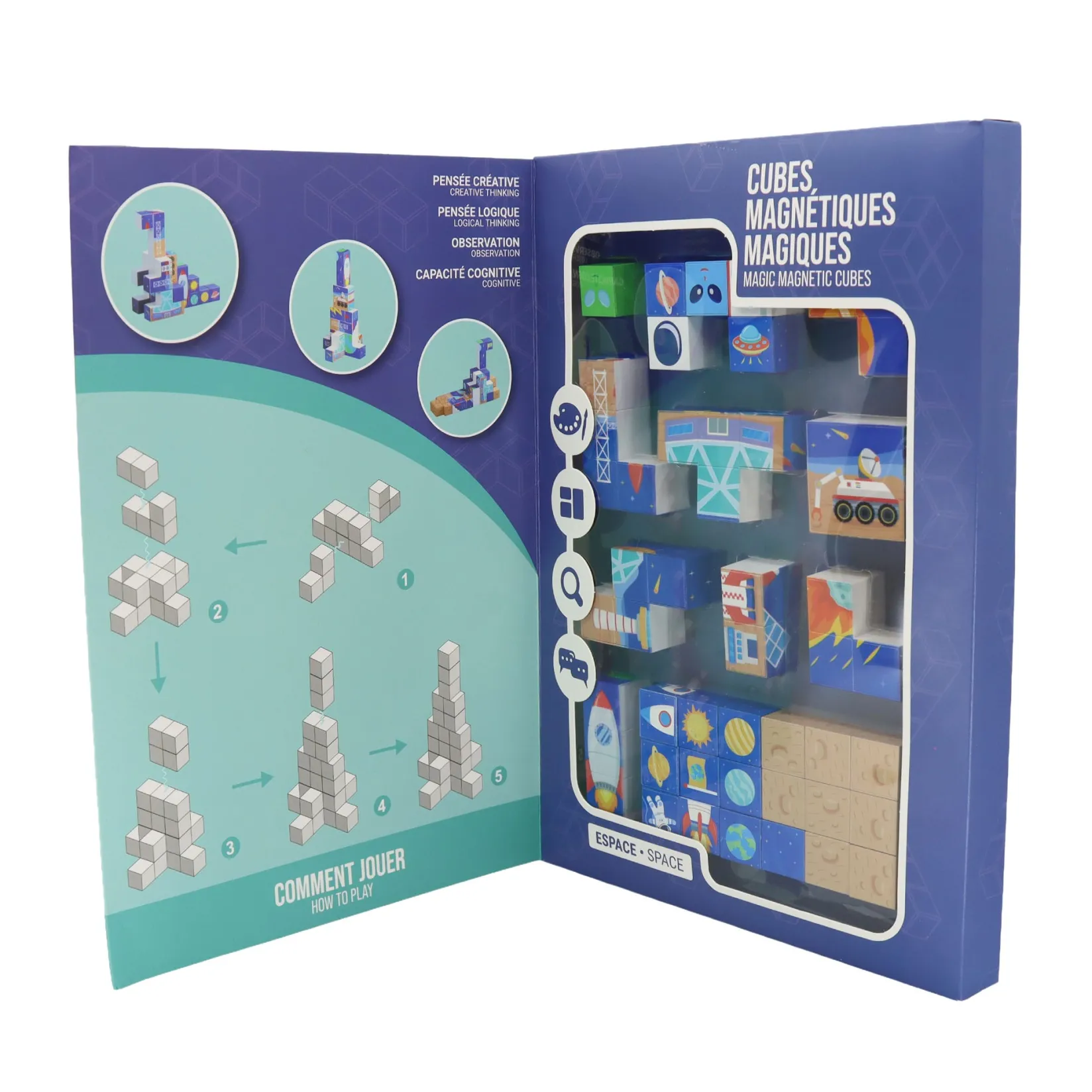 Assembly & Construction>Bebe Confort Magnetic Cube Set - Space