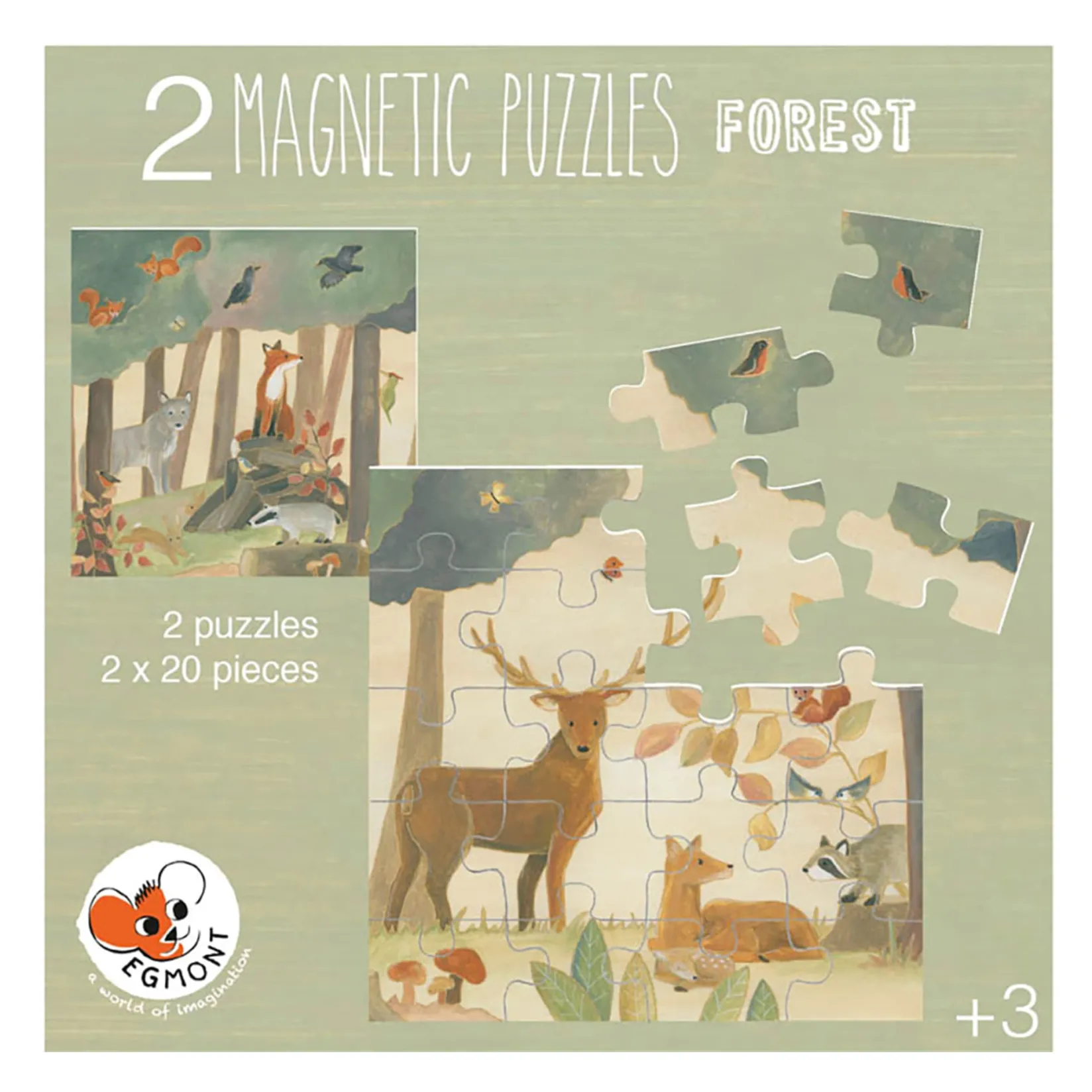 Sale Magnetic Puzzle - Forest Kids Puzzles