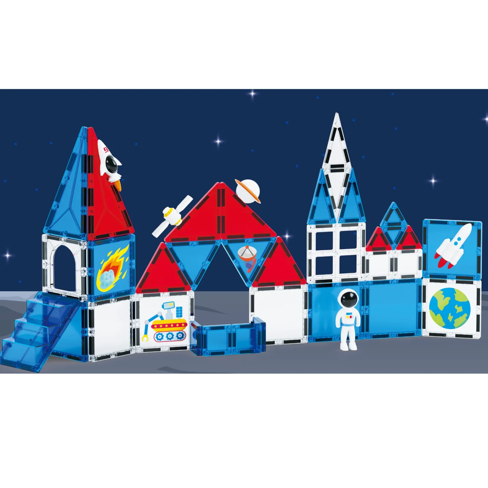 Outlet Magnetic Tiles - Space Kids Assembly & Construction