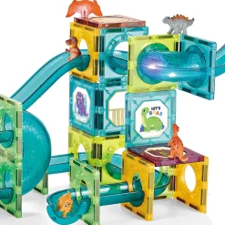 New Magnetic Tiles Dinosaures Kids Assembly & Construction
