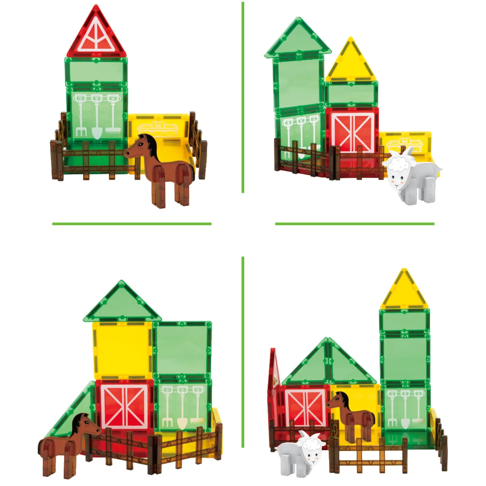 Assembly & Construction>Bebe Confort Magnetic Tiles Farm