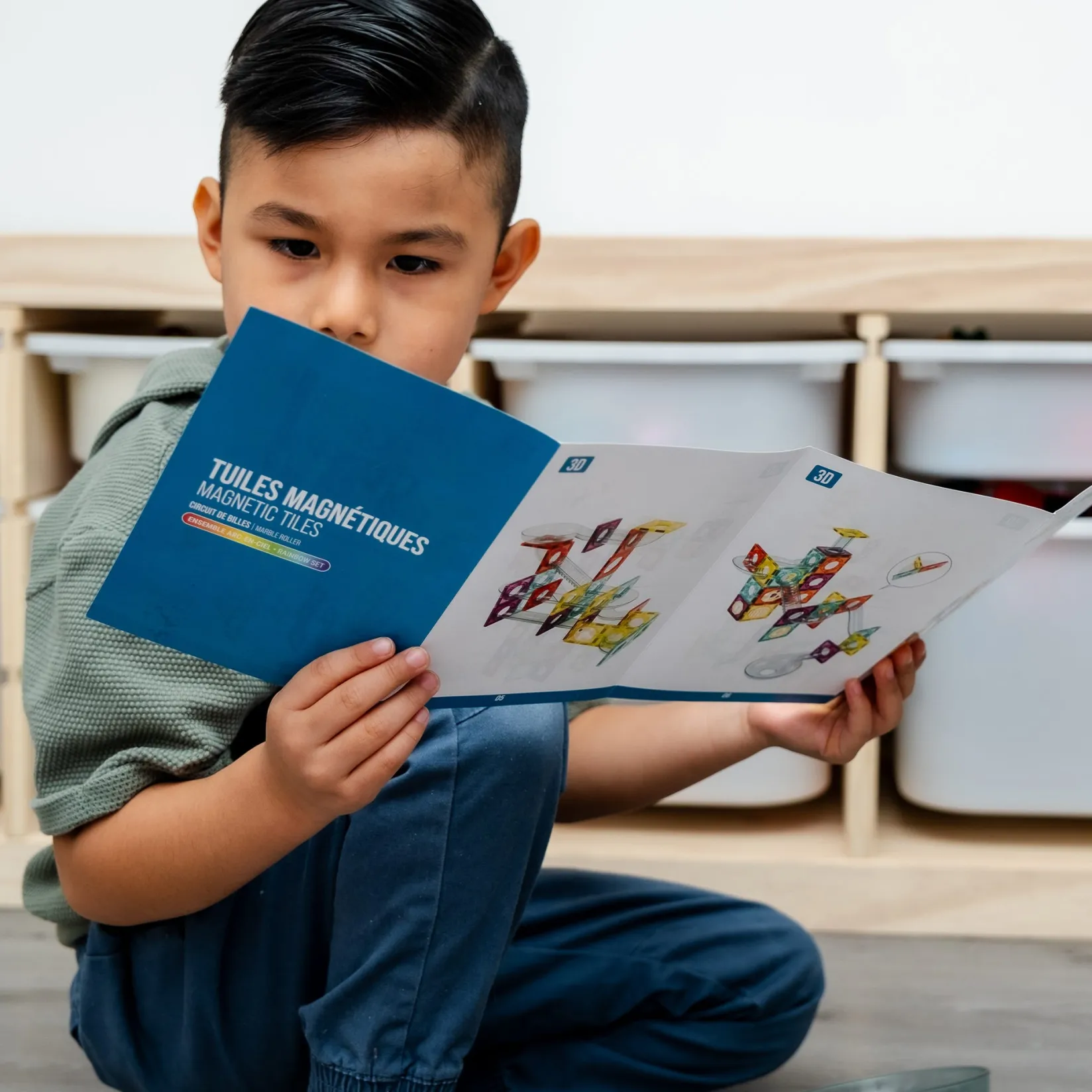 Sale Magnetic Tiles Rainbow Set Kids Assembly & Construction