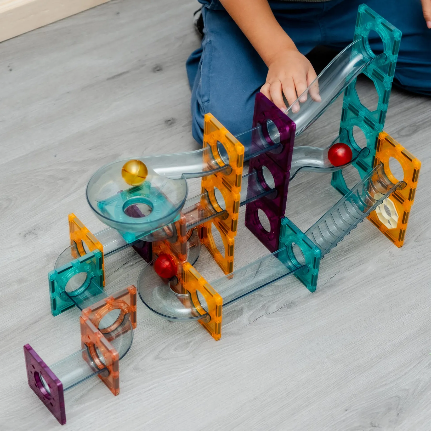 Sale Magnetic Tiles Rainbow Set Kids Assembly & Construction