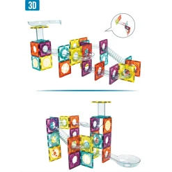 Sale Magnetic Tiles Rainbow Set Kids Assembly & Construction