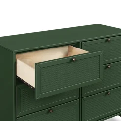 Clearance Margot 6 Drawers Dresser - Forest Green Storage Furniture