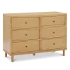 Storage Furniture>Namesake Marin with Cane 6 Drawer Assembled Dresser - Honey and Honey Cane