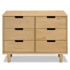 Storage Furniture>DaVinci Marley 6-Drawer Double Dresser - Honey
