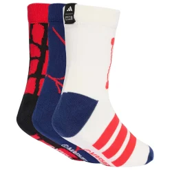 Socks|Underwear & Socks>Adidas Marvel Socks Size 5-7e Red