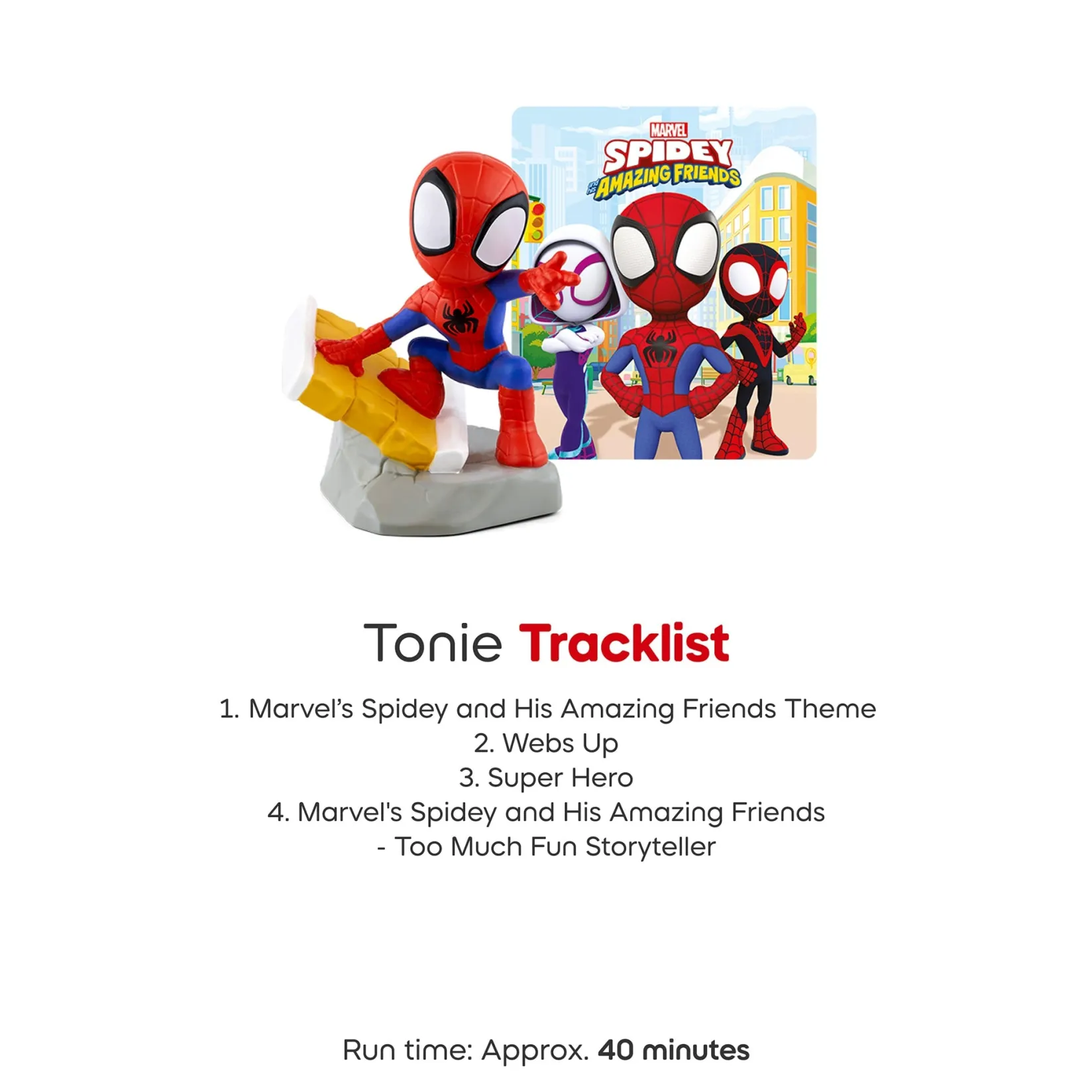 Motorized & Electronic>Tonies MARVEL Spidey and His Amazing Friends: Spidey Tonie Figurine (English)