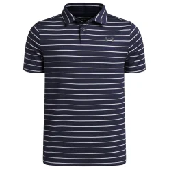 Tops>Under Armour Matchplay Striped Polo 8-6 Navy