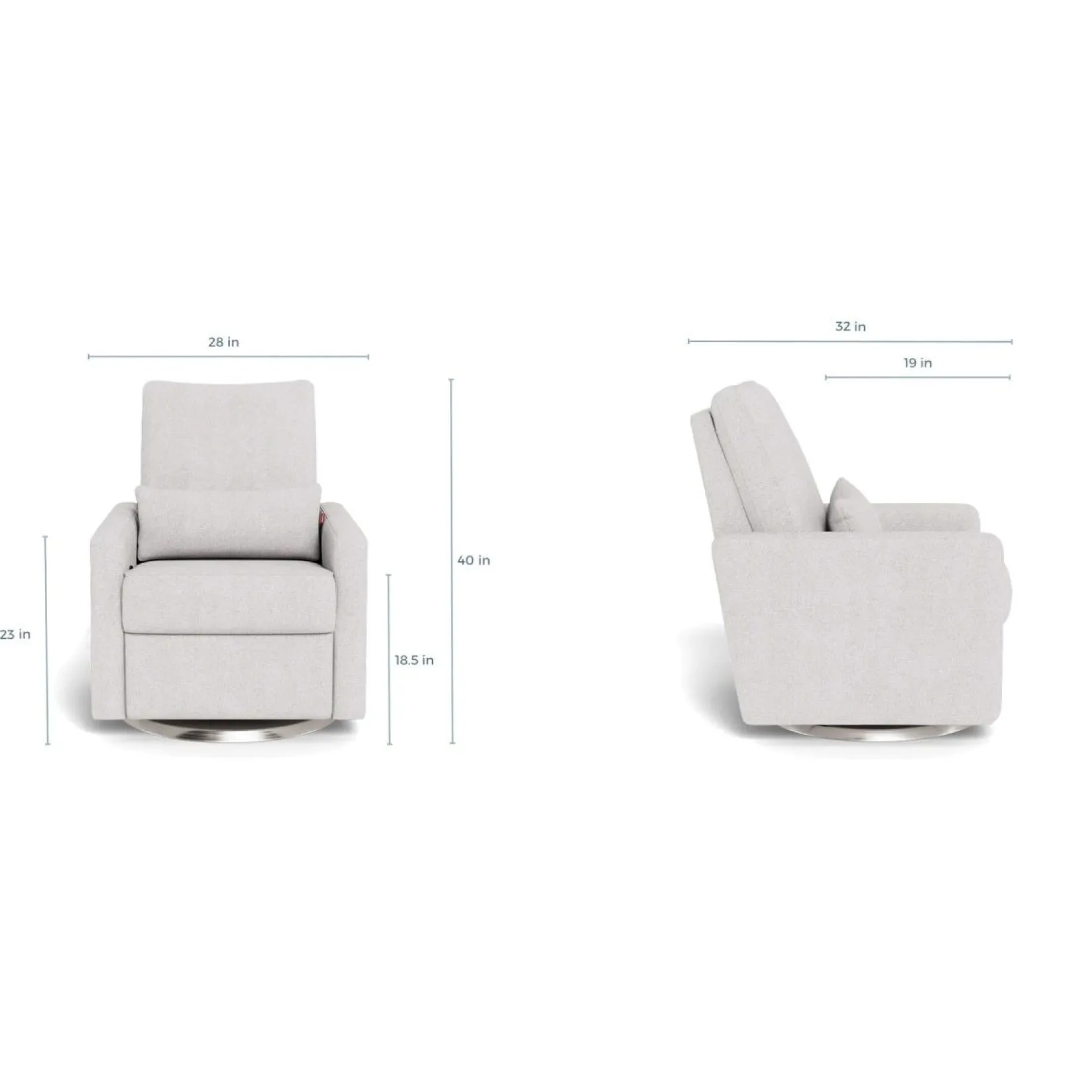 Sale Matera Rocking, Swivel and Reclining Armchair - Dune / Steel Gliders & Rocking Chairs|Gliders & Rocking Chairs