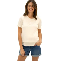 Shorts>Bella Maternite Maternity Shorts Denim