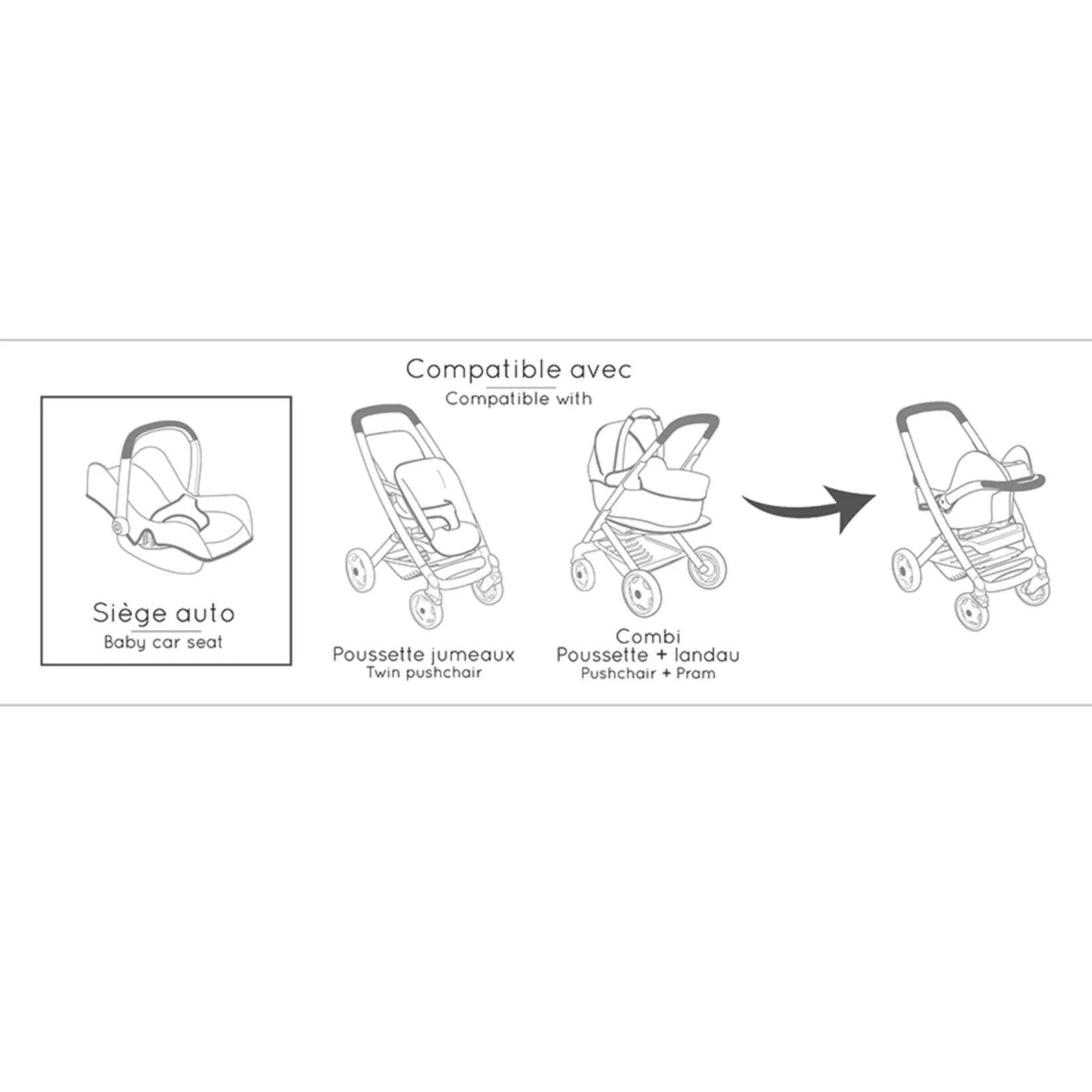 Pretend Play & Imitation>Smoby Maxi Cosi Comfort Seat Sage