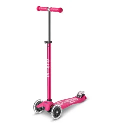 Summer Activities|Bikes And Accessories>Micro Maxi Deluxe LED Scooter - Pink