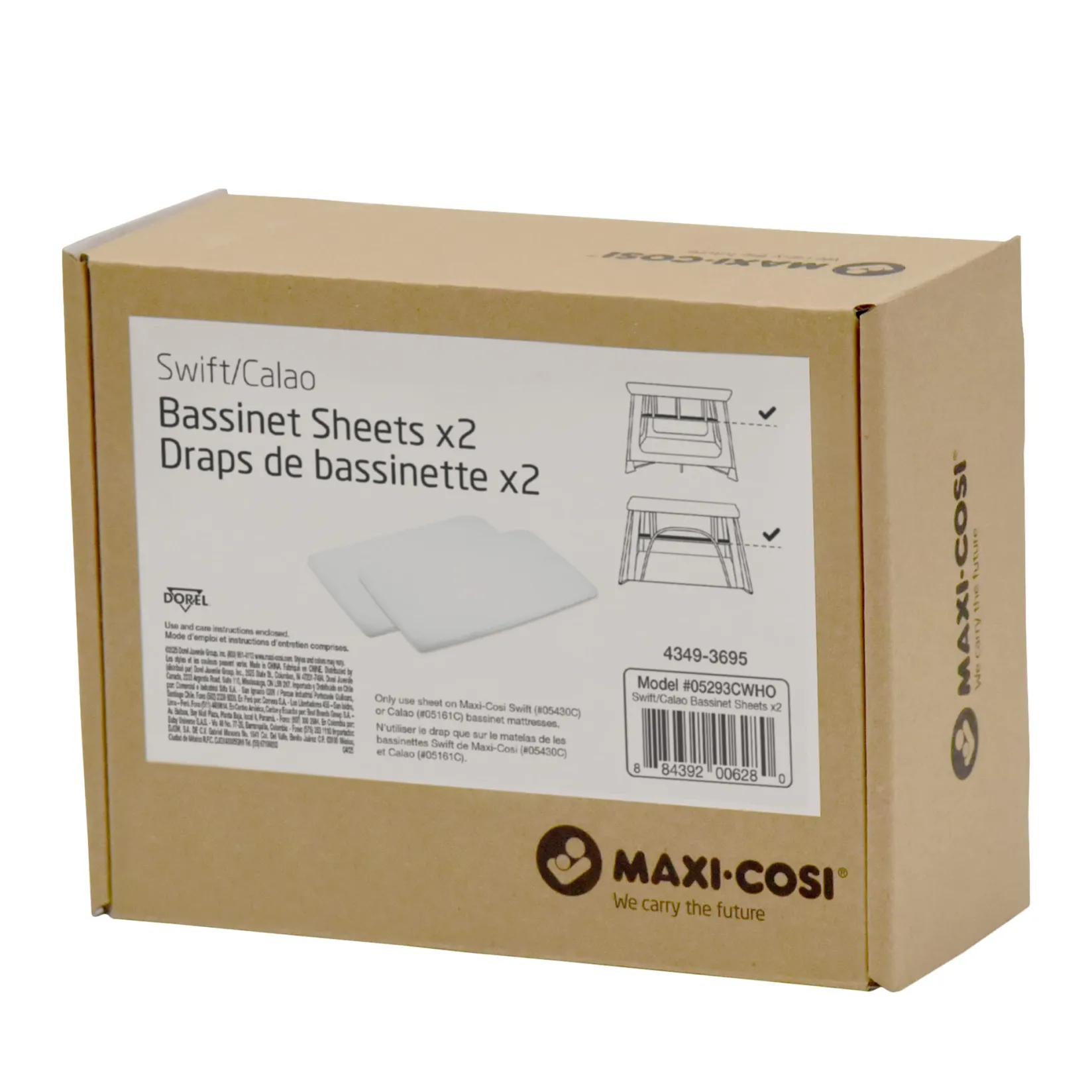 Sheets|Bedding>Maxi-cosi Swift/Calao Bassinet Mode Sheets – Set of 2