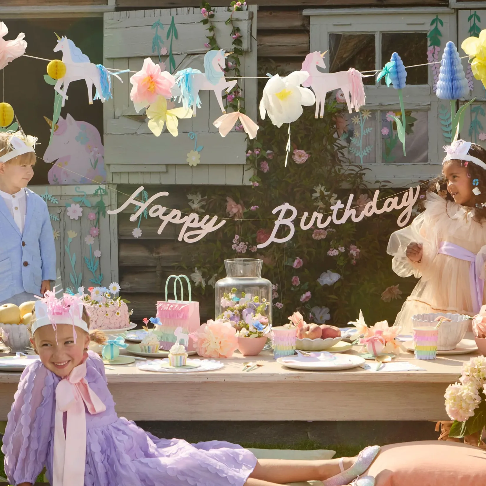 Online Meadow Unicorns Horn Headbands (8) Party Supplies