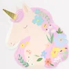 Party Supplies>Meri Meri Meadow Unicorns Shaped Plates (8)