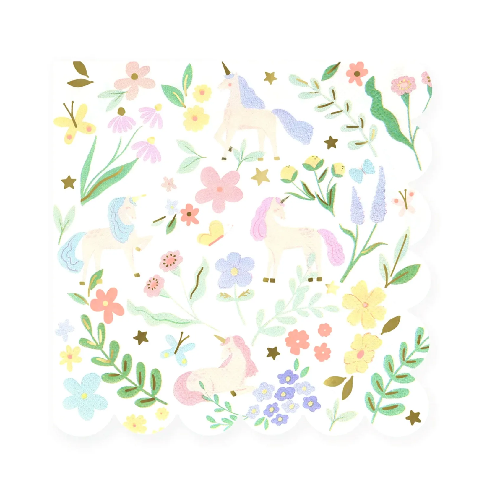 Party Supplies>Meri Meri Meadow Unicorns Small Napkins(16)