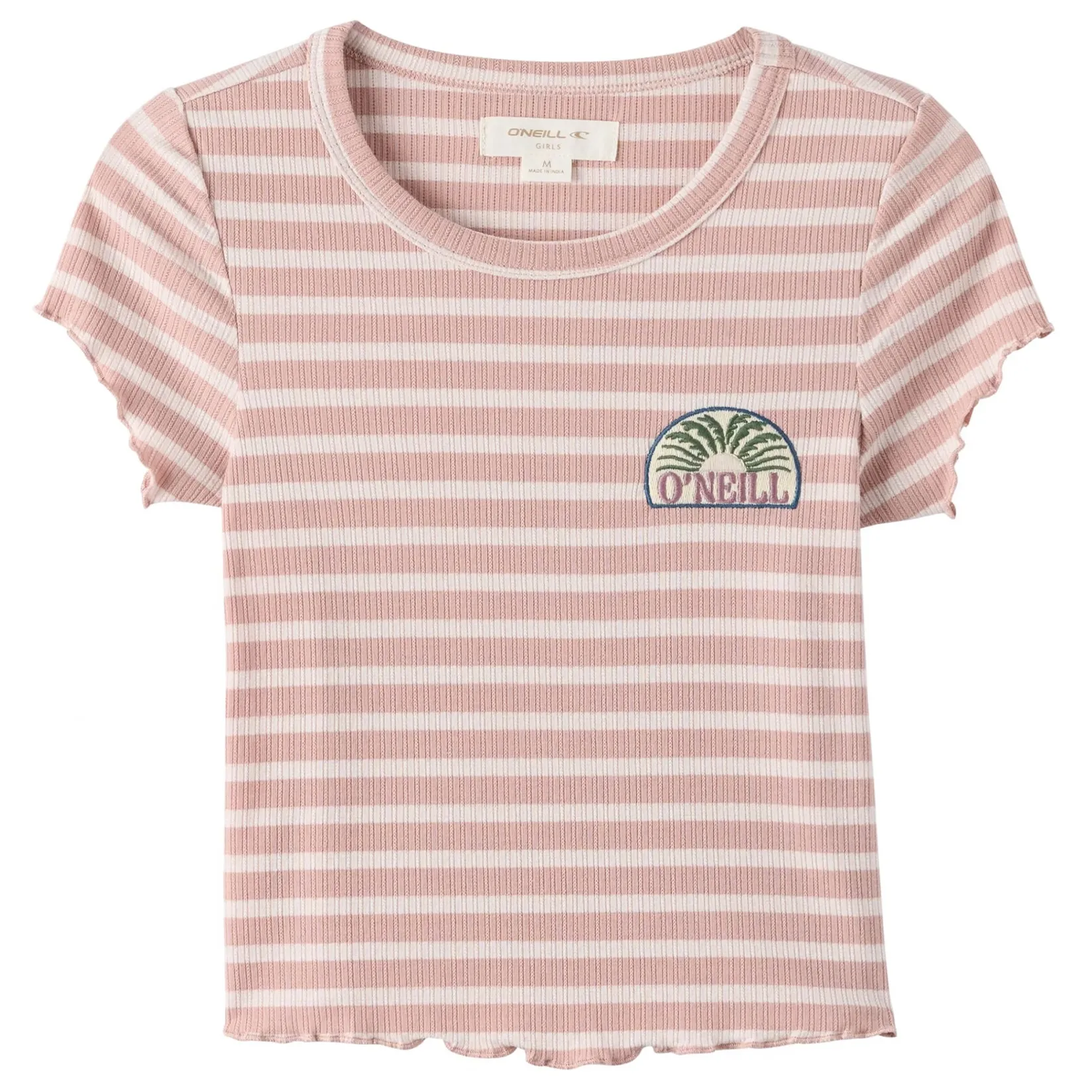Tops>O'Neill Merrit Stripe T-shirt 7-16 Rose